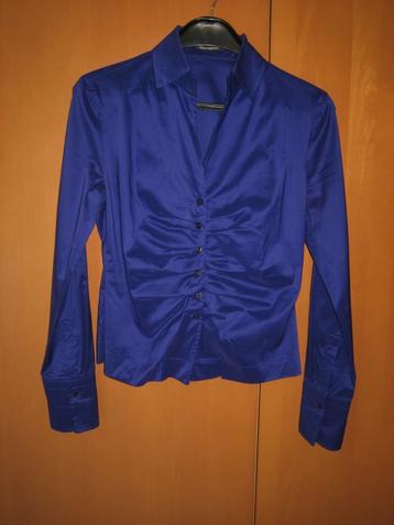 Feestelijke kobalt blauwe blouse RENÉ LAZARD 38 SNAZZEYS beschikbaar voor biedingen
