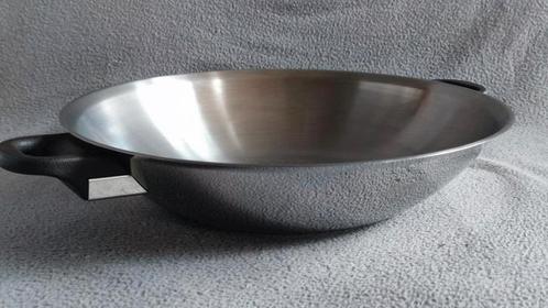 TOPSTAAT Grote RVS 18-10 Fissler wok, wadjan - diameter 37cm, Huis en Inrichting, Keuken | Potten en Pannen, Zo goed als nieuw