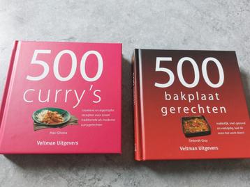 Kookboeken: 500 Curry's + 500 Bakplaat Recepten - Nieuw! beschikbaar voor biedingen