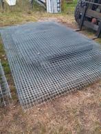 Bouwstaalmatten netten. Hondenkennel, kippenren., Tuin en Terras, Tuinhekken en Hekwerk, Ophalen, Zo goed als nieuw, IJzer