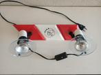 AJAX FC wandspotlamp uit 1994, Metaal of Aluminium, Ophalen of Verzenden, Zo goed als nieuw, Vintage ajax
