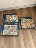 Jan van Haasteren 3 puzzels 1000 stuks, Ophalen of Verzenden, 500 t/m 1500 stukjes, Gebruikt, Legpuzzel