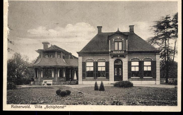 Ruinerwold (Dr.), Villa Schiphorst, gelopen 1930, Verzamelen, Ansichtkaarten | Nederland, Gelopen, Drenthe, 1920 tot 1940, Verzenden