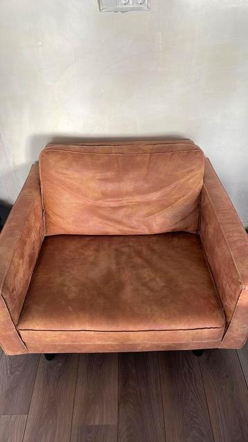 Loveseat cognac 1,5zits beschikbaar voor biedingen