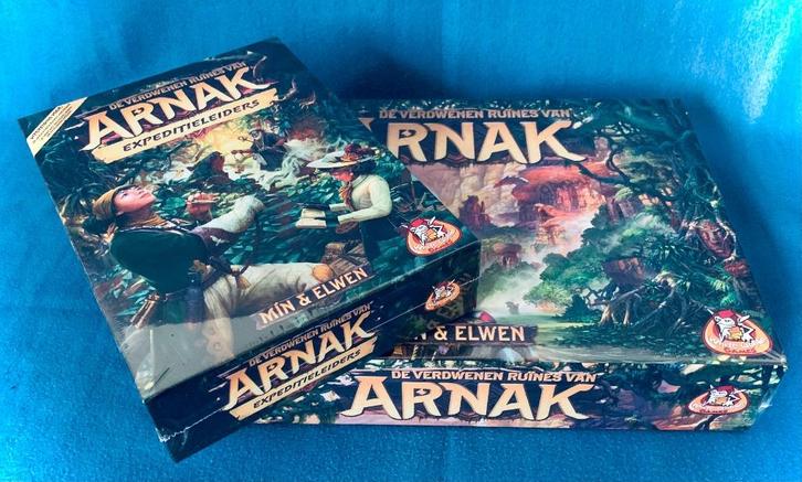 De Verdwenen Ruïnes van Arnak NL + 1e  uitbreiding, Hobby en Vrije tijd, Gezelschapsspellen | Bordspellen, Nieuw, Een of twee spelers