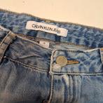 Calvin Klein jeans lichtblauw denim rokje 'ripped' 140 44748, Meisje, Calvin Klein, Ophalen of Verzenden, Zo goed als nieuw