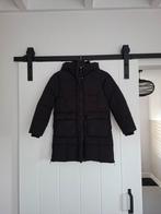 Warme, lange winterjas met capuchon voor meiden maat 140, Kinderen en Baby's, Kinderkleding | Maat 140, Ophalen of Verzenden, Gebruikt