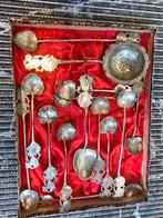 Antieke Zilveren Thee Lepeltjes Set, Antiek en Kunst, Ophalen of Verzenden