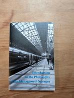 Introduction to the Philosophy of Management Sciences, Ophalen of Verzenden, Zo goed als nieuw, Management, Theo van Willigenburg