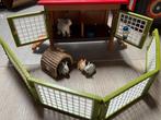 Schleich Konijnenhok met accessoires, Ophalen of Verzenden, Zo goed als nieuw, Jongen of Meisje