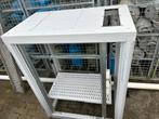 Server kast 130h 60b 100 diep, Glas, Gebruikt, Plaatstaal, Ophalen