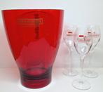 Piper-Heidsieck Champagne lipstick rode ijsemmer en glazen., Ophalen of Verzenden, Zo goed als nieuw, Overige typen