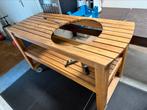 Bbq tafel big green egg, Tuin en Terras, Buitenkeukens, Ophalen, Houtskool, Vrijstaand, Big Green Egg (origineel)