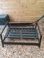 Tuinbank / Schommelbank - Zwart Metaal, Ophalen, Gebruikt, Metaal, Schommelbank