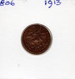 WILHELMINA  CENT  1913, Postzegels en Munten, Munten | Nederland, Ophalen of Verzenden, Koningin Wilhelmina, 1 cent, Losse munt