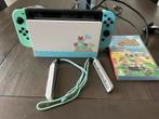 Nintendo Switch Animal Crossing Editie, Ophalen of Verzenden, Zo goed als nieuw, Met 1 controller, Switch OLED