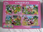 4 puzzels voor 3 jaar en ouder van Micky Mouse, Ophalen of Verzenden, Meer dan 50 stukjes, Zo goed als nieuw, 2 tot 4 jaar