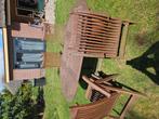 Hardhouten tuinset, Tuin en Terras, Ophalen, Gebruikt