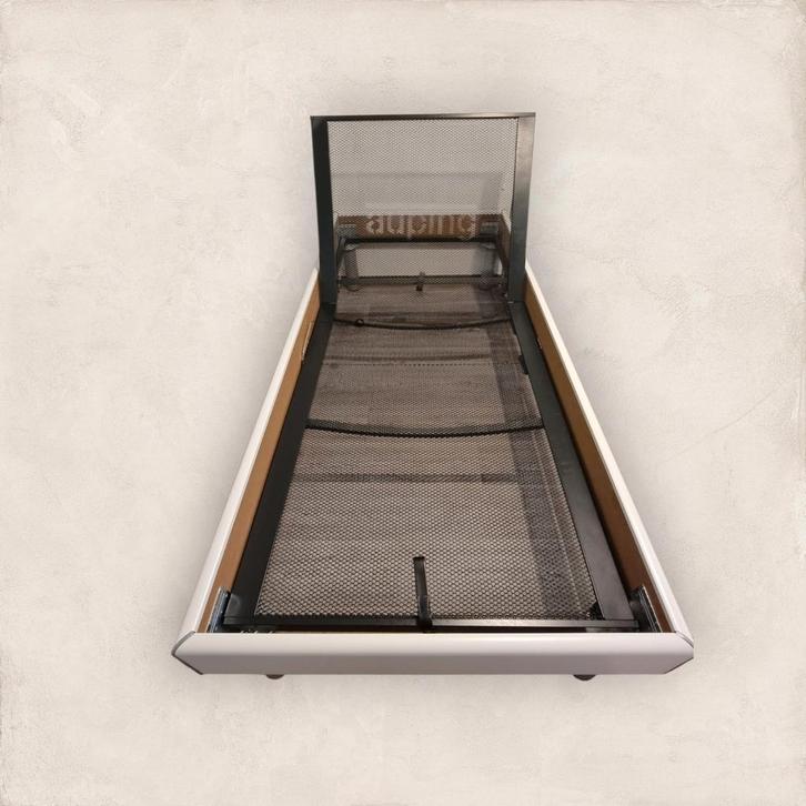 Auping 1-persoons bed handverstelbaar 90x200 met matras, Huis en Inrichting, Slaapkamer | Bedden, Gebruikt, Eenpersoons, 90 cm