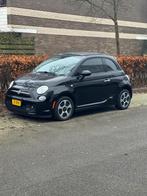 Nette Fiat 500E Cabrio 24Kwh / LAAG KM, Auto's, Automaat, 4 stoelen, Zwart, Leder