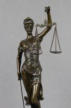 Vrouwe Justitia Brons beeld Rechtbank Cadeau studie rechten, Verzenden
