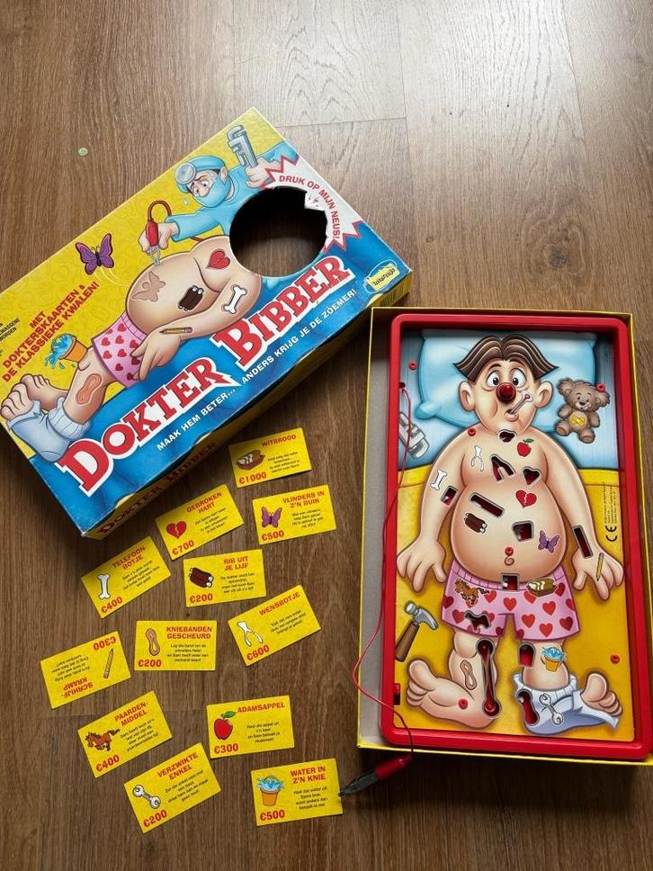 Dokter bibber, Hobby en Vrije tijd, Gezelschapsspellen | Bordspellen, Gebruikt, Een of twee spelers, Ophalen of Verzenden