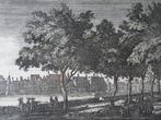 Ets zicht op Buitenhof en Hofvijver Den Haag, P. Schenk 1695, Antiek en Kunst, Verzenden