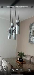 Eettafel hanglamp van glas, Huis en Inrichting, Lampen | Hanglampen, Ophalen of Verzenden, Zo goed als nieuw, Glas, Minder dan 50 cm