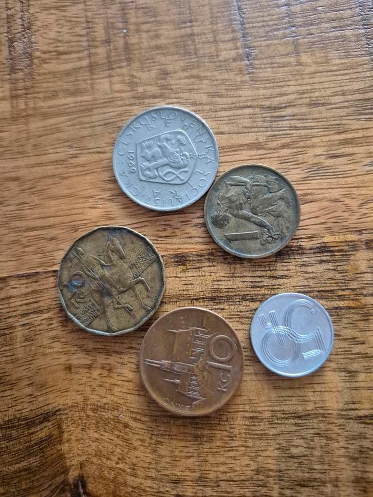 Diverse Tsjechoslowaakse Munten, Postzegels en Munten, Munten en Bankbiljetten | Verzamelingen, Munten, Buitenland, Ophalen of Verzenden