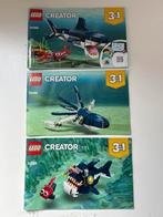 LEGO Creator 31088 Diepzee Wezens, Ophalen, Zo goed als nieuw, Complete set, Lego