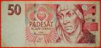 Ⰶ AGNES OF PRAGUE (1211-1282): CZECHIA 50 CROWNS 1994 CRISP!, Verzenden, Overige landen, Los biljet