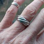 Mooie nieuwe zilveren Trinity ring -6 bands- mt 16,5, Sieraden, Tassen en Uiterlijk, Ringen, Nieuw, Ophalen of Verzenden, Kleiner dan 17