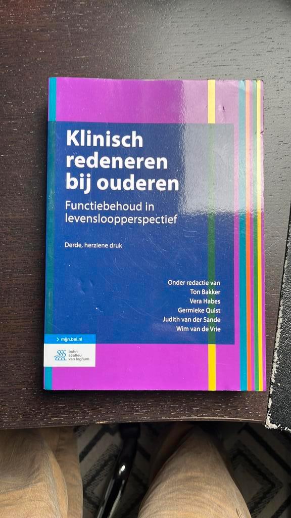 Klinisch redeneren bij ouderen, Boeken, Studieboeken en Cursussen, Zo goed als nieuw, HBO, Beta, Ophalen