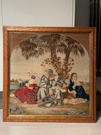 Schilderij kunstwerk tapisserie geborduurd bijbels tafereel, Ophalen