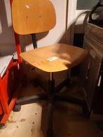 Bureaustoel werkstoel hout, Gebruikt, Bruin, Ophalen