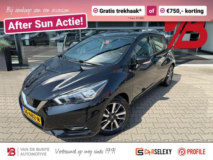 Nissan Micra 0.9 IG-T Acenta *Trekhaak & Apple Carplay*, Auto's, Nissan, Bedrijf, Te koop, Micra, ABS, Airbags, Airconditioning