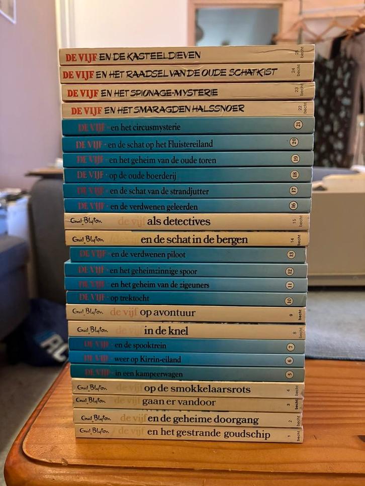 25x de Vijf boeken - Enid Blyton - Nederlandstalig, Boeken, Avontuur en Actie, Gelezen, Ophalen of Verzenden