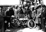 Alcyon racer and G. Joly - Circuit Le Mans France motorcycle, Verzenden, Foto, Nieuw, Voor 1940