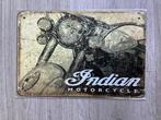 INDIAN MOTORCYCLE reclame bord (geen emaille), Ophalen of Verzenden, Nieuw, Auto's