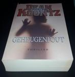 Geheugenfout van Dean Koontz, Ophalen of Verzenden, Zo goed als nieuw