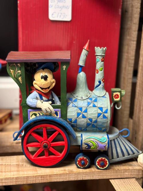 Disney Traditions Mickey Mouse ‘All Aboard’, Verzamelen, Disney, Zo goed als nieuw, Beeldje of Figuurtje, Mickey Mouse, Ophalen of Verzenden
