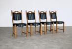 brutalist eetkamerstoelen | stoelen | jaren 60 | Deens, Hout, Gebruikt, Overige kleuren, .
