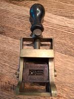 Vintage schroefstempel, Ophalen of Verzenden
