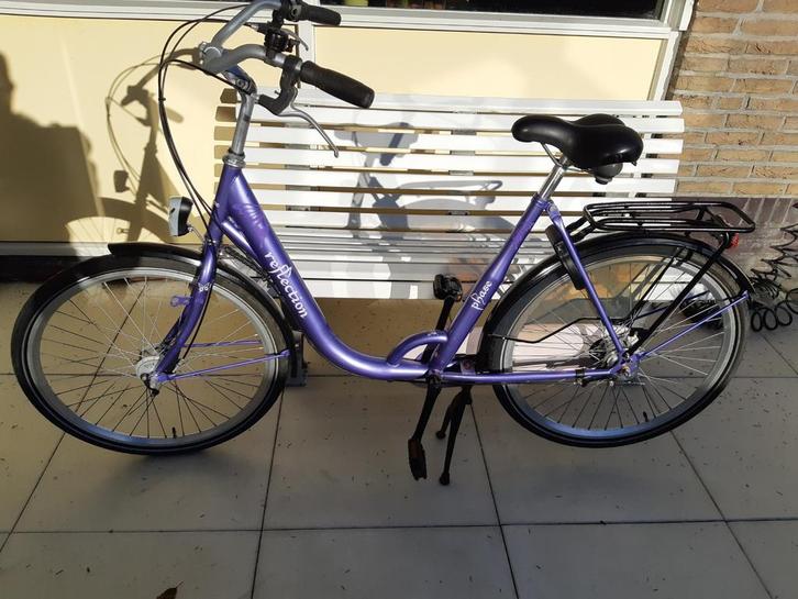 damesfiets / mamafiets, Fietsen en Brommers, Fietsen | Dames | Moederfietsen, Gebruikt, Overige merken, 1 zitje, Dubbele standaard