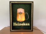 TE KOOP GEVRAAGD OUDE LICHTBAKJES OOK VAN HEINEKEN, Ophalen, Gebruikt, Reclamebord, Plaat of Schild, Heineken