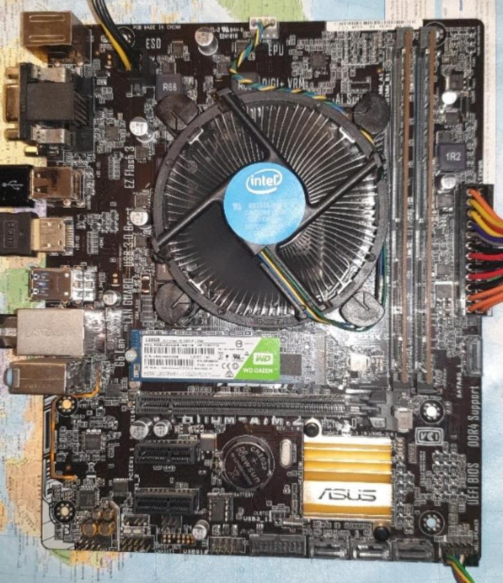 Asus H110M-A M2, Intel Core i5 6400T, 8GB, Computers en Software, Moederborden, Gebruikt, Intel, DDR4, Ophalen