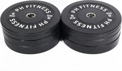 PH Fitness Bumper Plates 145KG Voordeelset, Sport en Fitness, Fitnessmaterialen, Nieuw, Overige typen, Armen, Benen, Borst, Buik