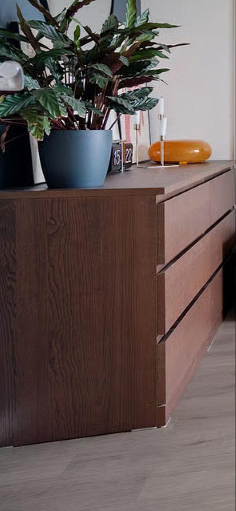 IKEA MALM ladekast - 6 lades, goede staat BRUIN, Huis en Inrichting, Kasten | Dressoirs, Zo goed als nieuw, 50 tot 100 cm, 25 tot 50 cm