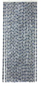 Chenille Vliegengordijn Grijs/Blauw 200x56 cm (Kattenstaart), Caravans en Kamperen, Buurserstraat 15 A, 7481 EG,Haaksbergen, Ophalen of Verzenden