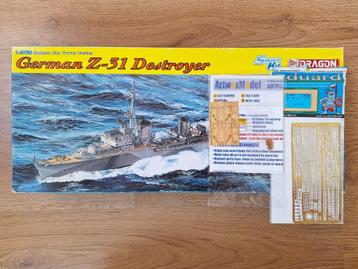 1:350 1/350 Dragon Z-31 + ArtwoxModel + Eduard Sets beschikbaar voor biedingen